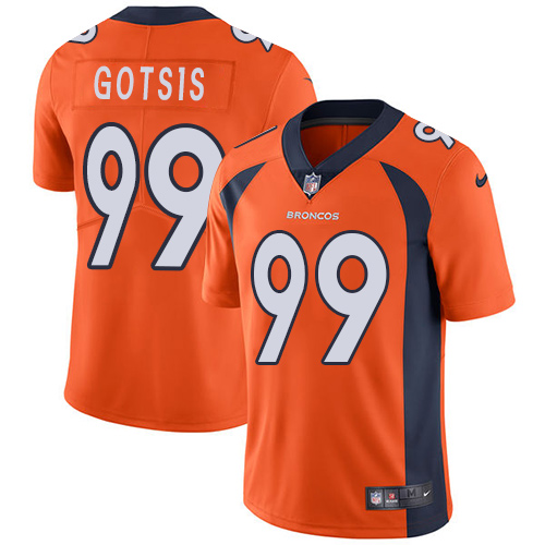 2019 Men Denver Broncos #99 Gotsis orange Nike Vapor Untouchable Limited NFL Jersey->women nfl jersey->Women Jersey